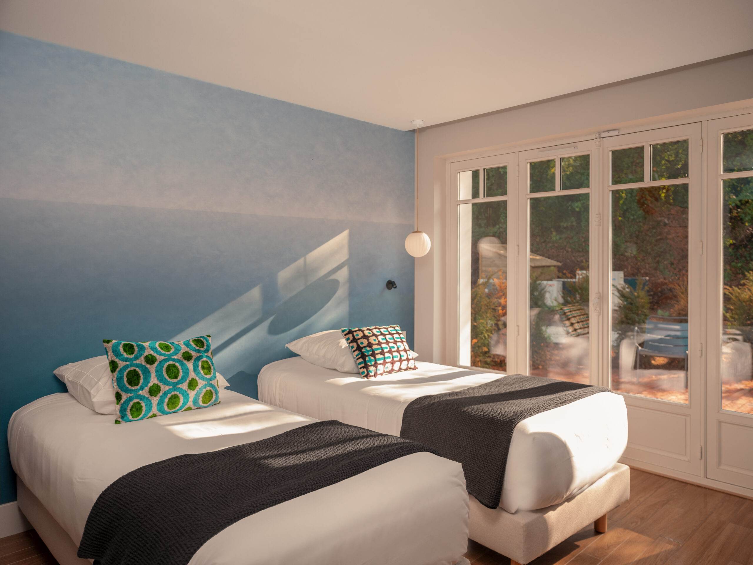 Chbre 2 lits simple Sous-sol